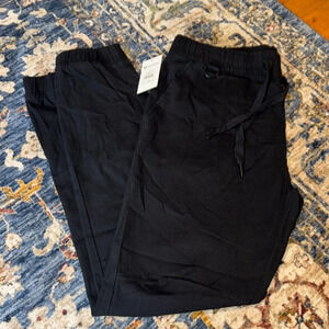 NWT SP essentials men’s drawstring elastic joggers pants bottoms black LG